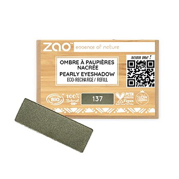 ZAO Refill Rectangle Eye Shadow 137 Golden Khaki