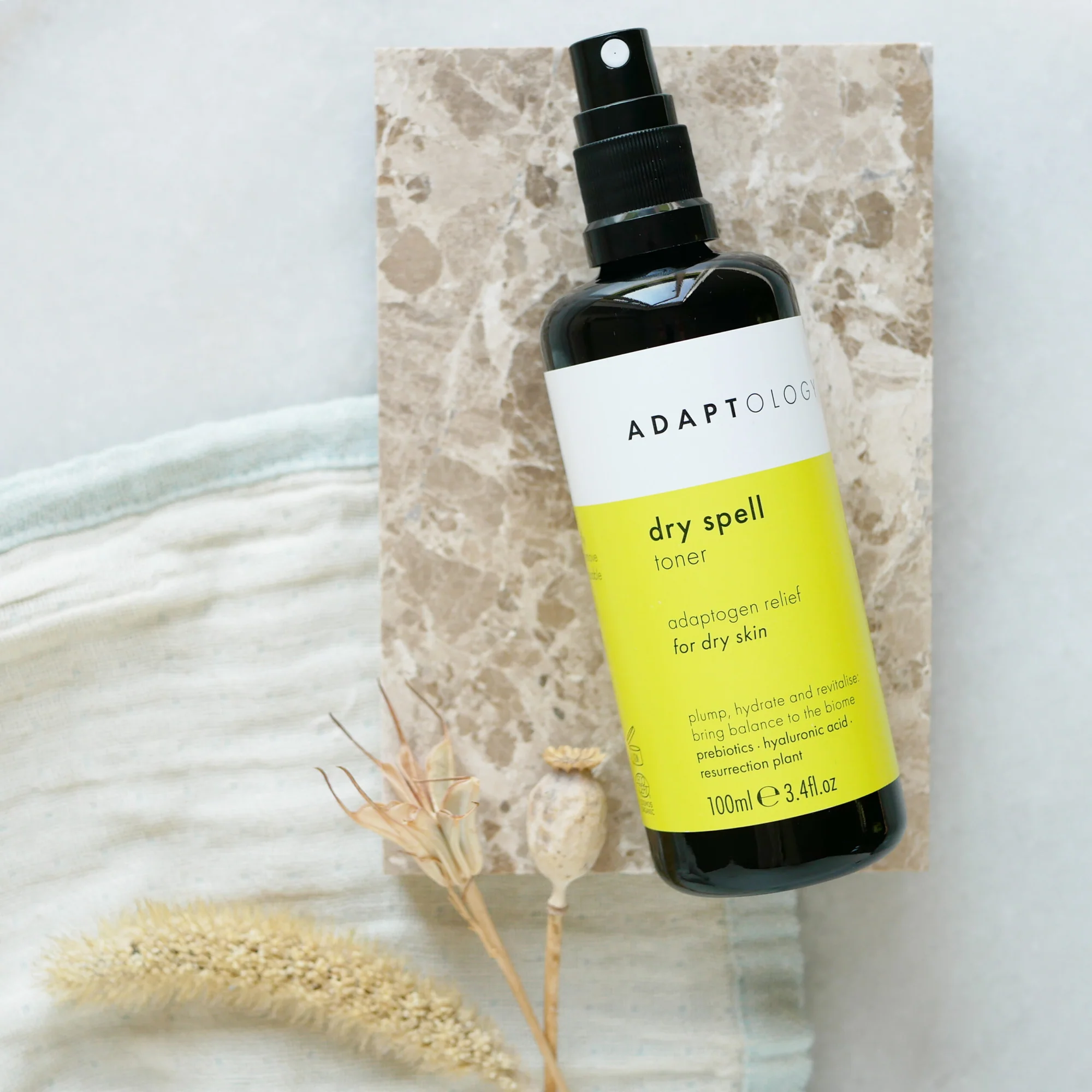ADAPTOLOGY DRY SPELL TONER 100ml | Den ultimate fuktighetstoner til tørr hud - 5
