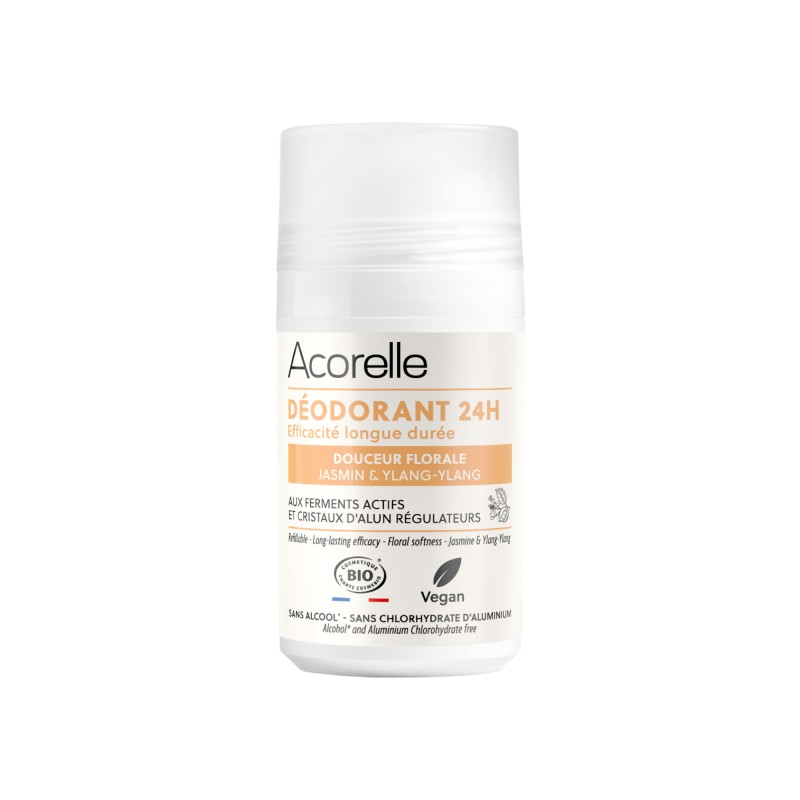 Acorelle 24h Long Lasting Roll-on Deodorant Floral Softness - Ylang & Jasmin 50ml