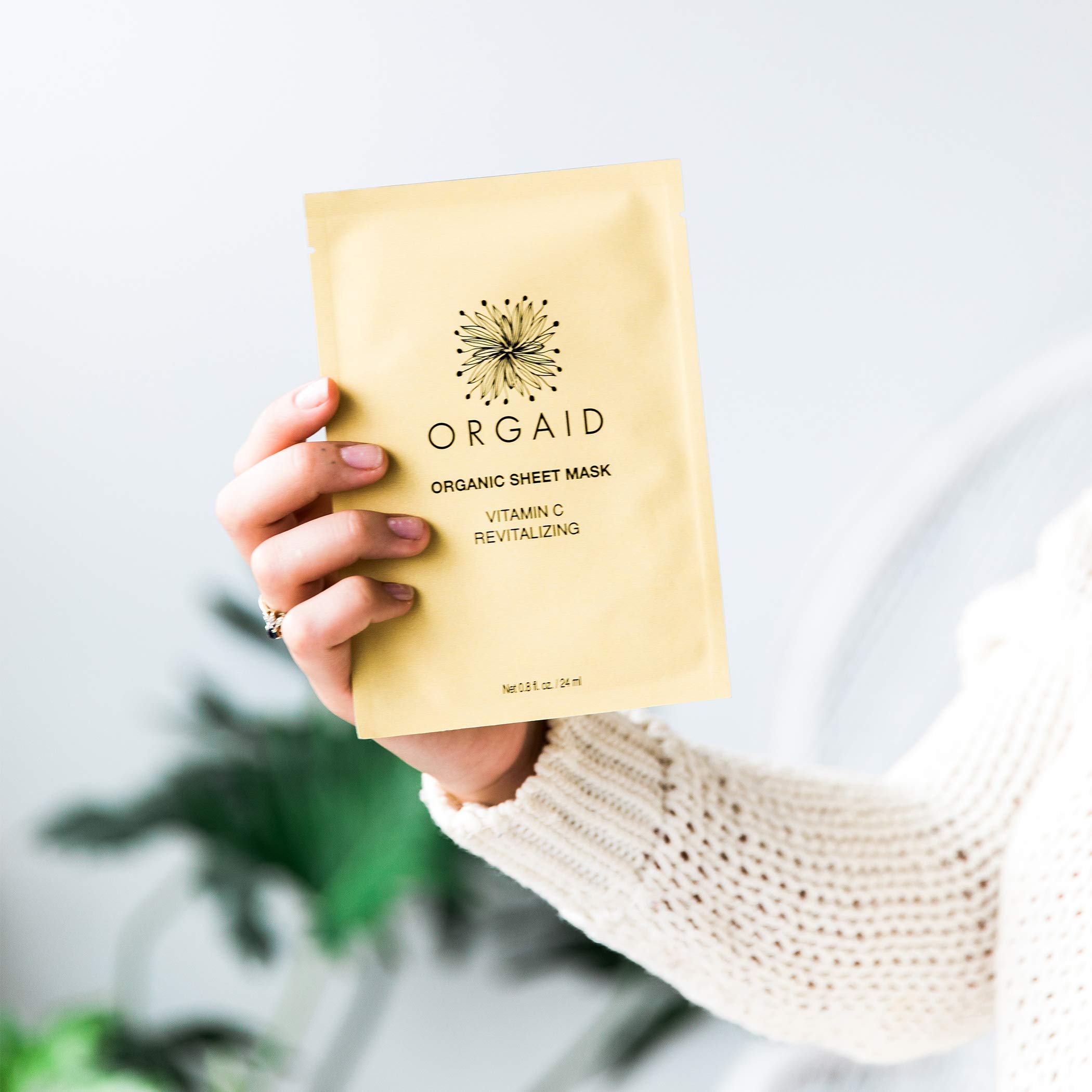 ORGAID Vitamin C & Revitalizing Organic Sheet Mask (1 stk.) - 4