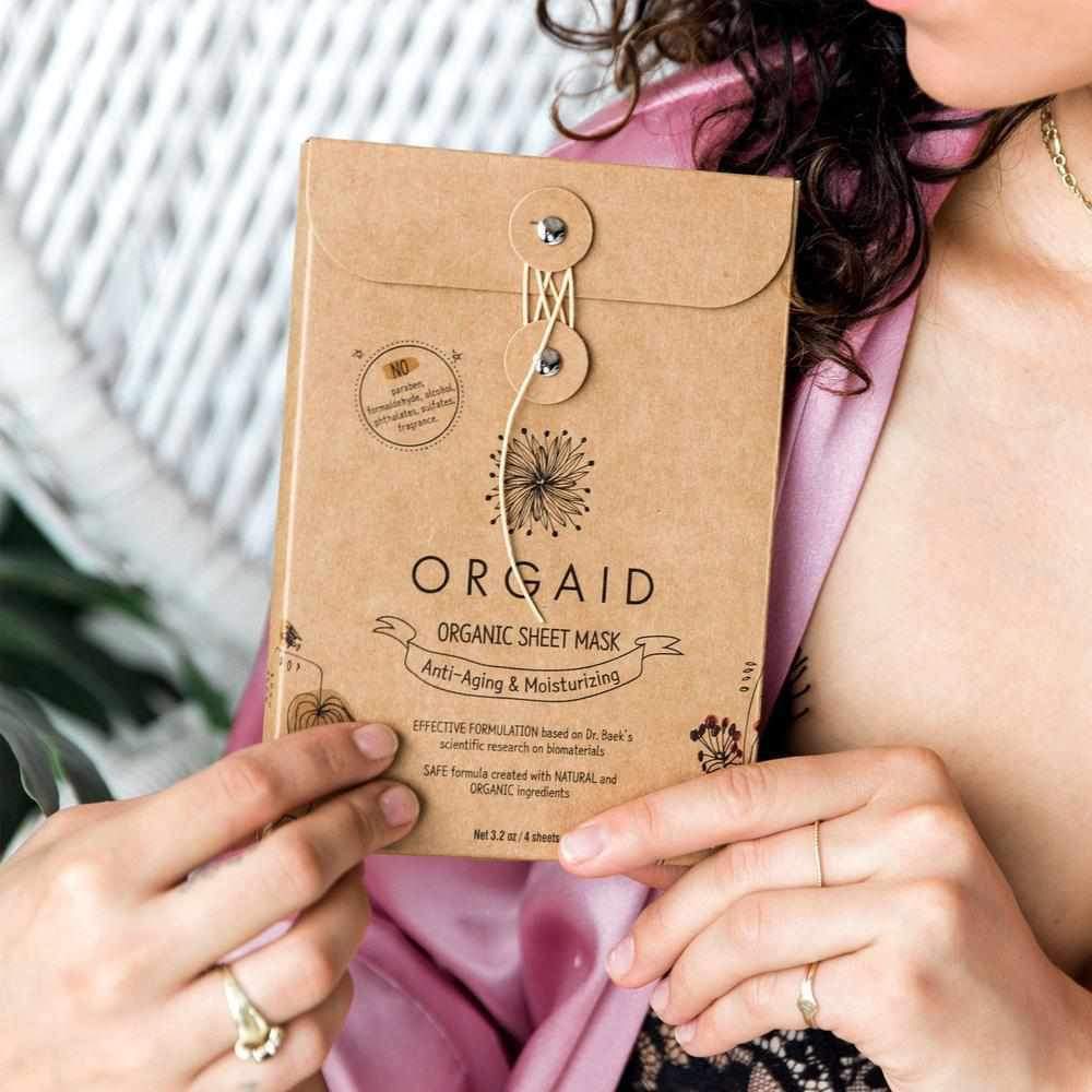 ORGAID Anti-Aging & Moisturizing Organic Sheet Mask Box (4 stk.) - 2