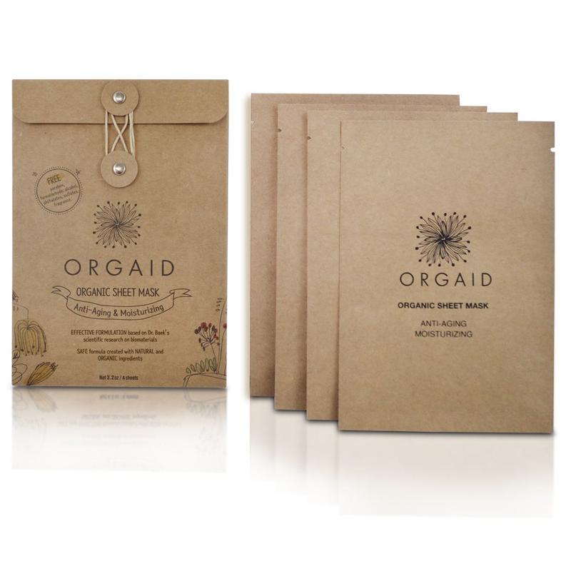 ORGAID Anti-Aging & Moisturizing Organic Sheet Mask Box (4 stk.) - 7
