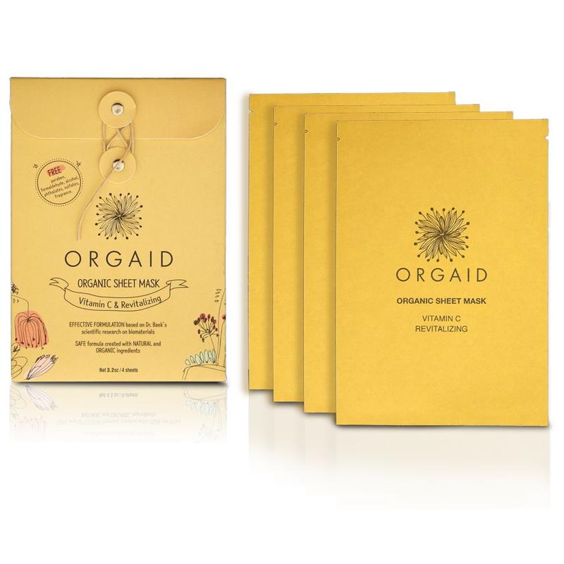 ORGAID Vitamin C & Revitalizing Organic Sheet Mask Box (4 stk.) - 5