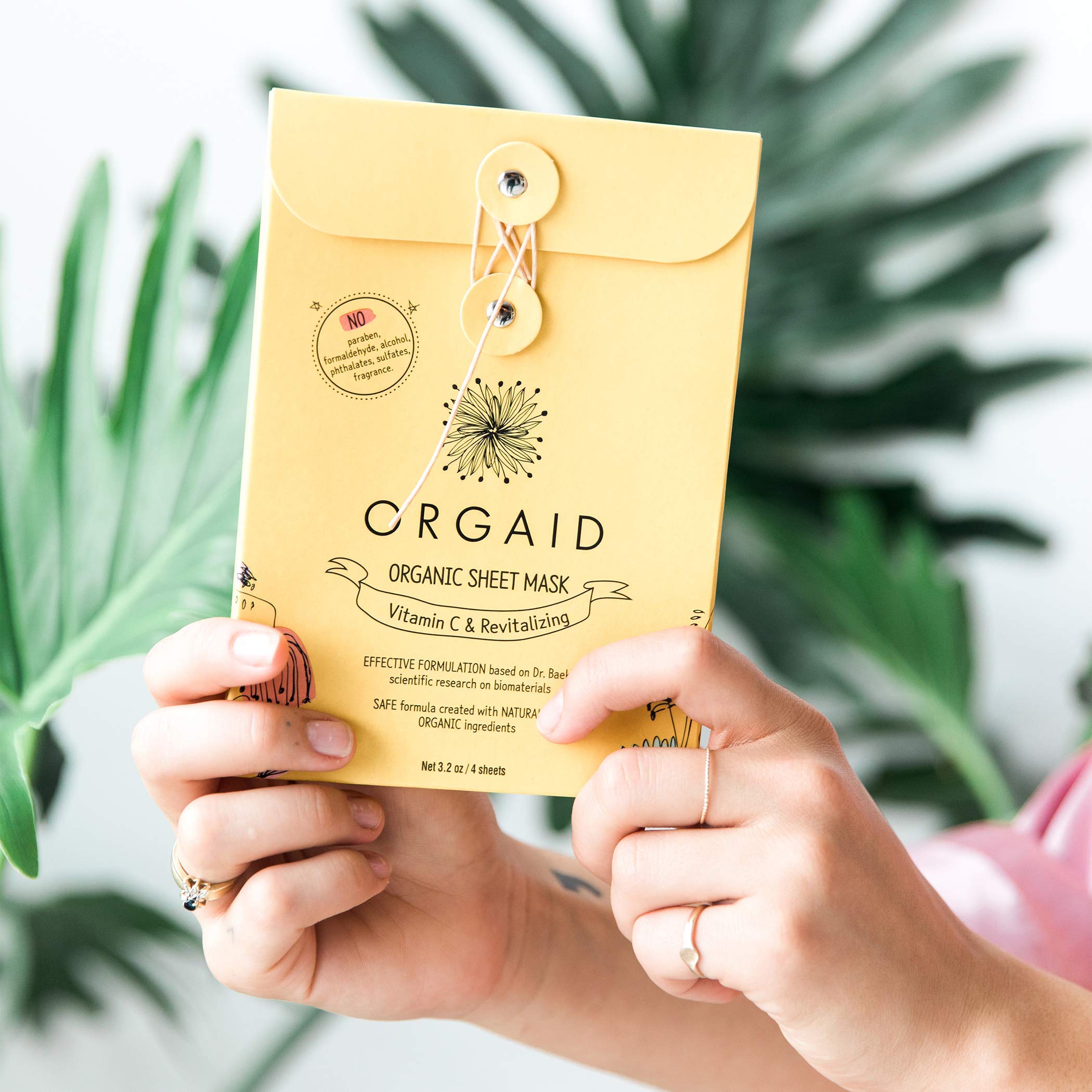 ORGAID Vitamin C & Revitalizing Organic Sheet Mask Box (4 stk.) - 2