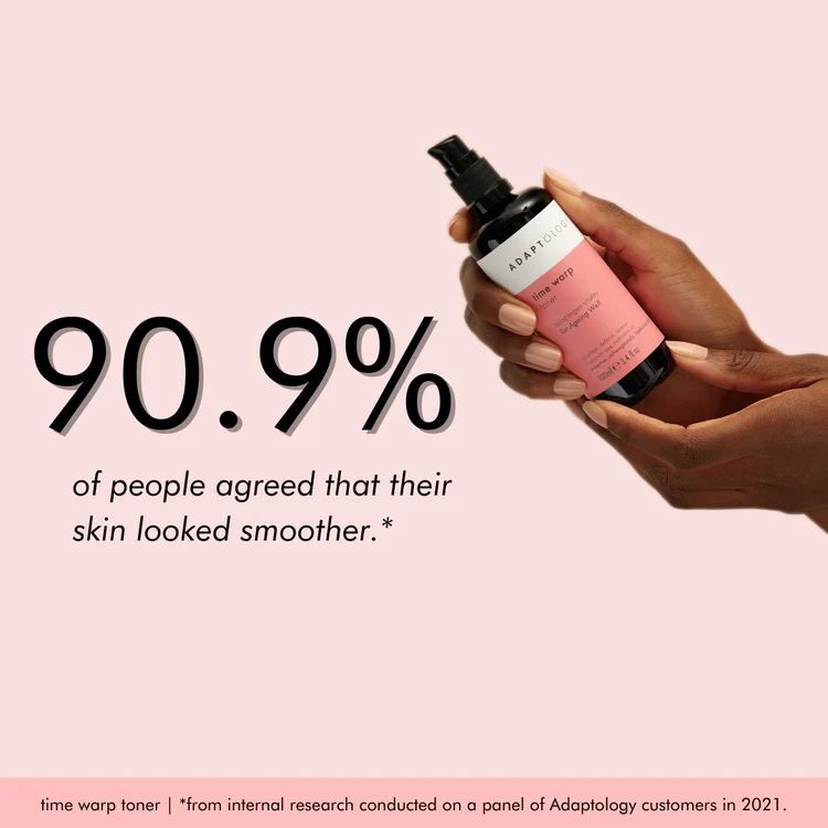 ADAPTOLOGY TIME WARP TONER 100ml | Fornyende fukttoner til moden hud - 2