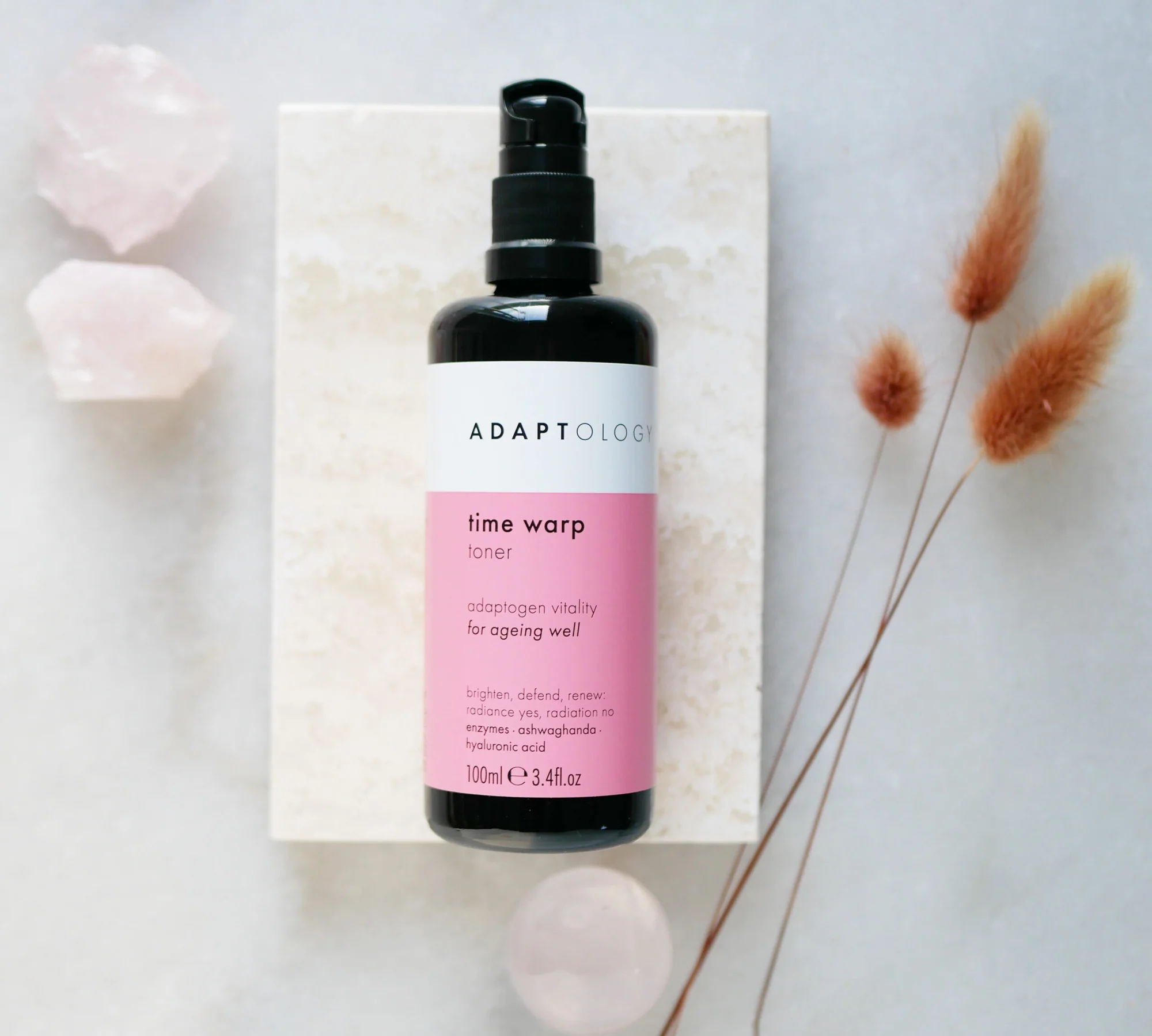 ADAPTOLOGY TIME WARP TONER 100ml | Fornyende fukttoner til moden hud - 6