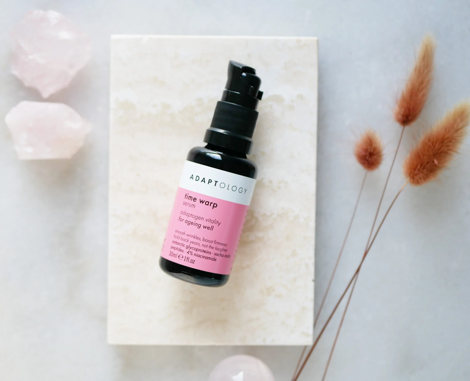 ADAPTOLOGY TIME WARP SERUM 30ml | Effektivt anti-age serum med niacinamid - 6