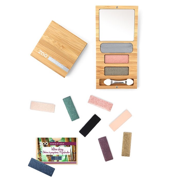 ZAO Refillable Bamboo Duo Palette (tom) - 5