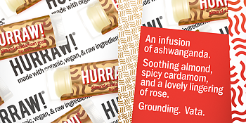 HURRAW! Vata Lip Balm almond cardamom rose