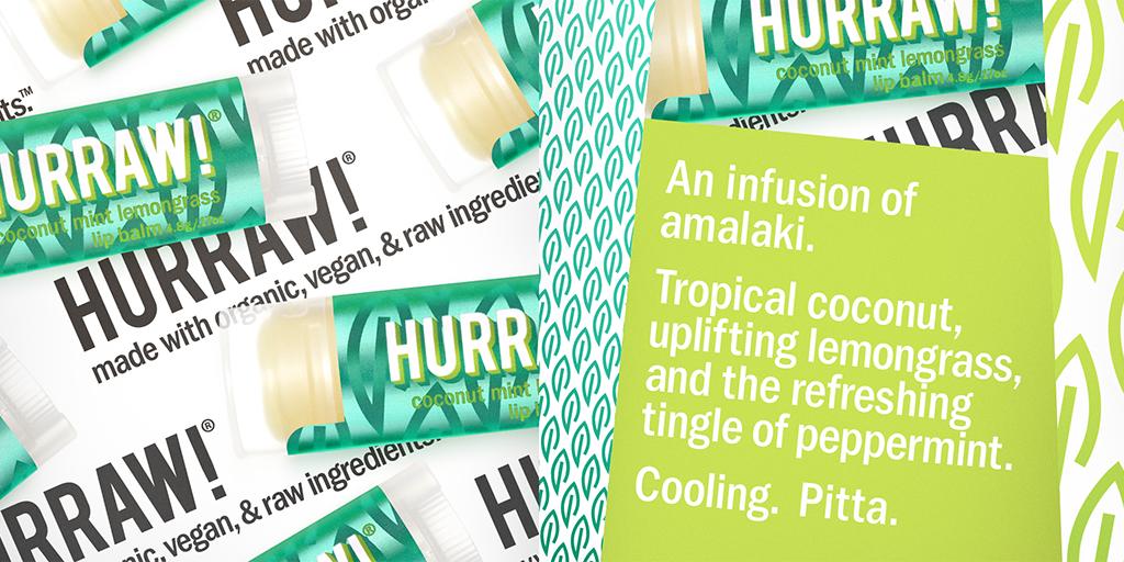 HURRAW! Pitta Lip Balm  coconut mint lemongrass - 2