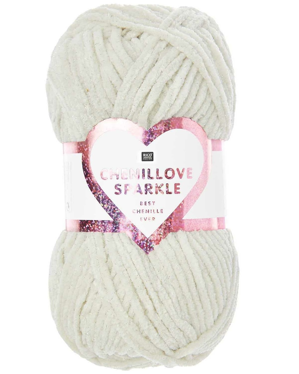 001 Cream, Chenillove Sparkle