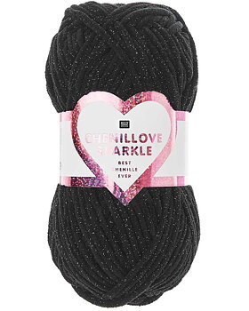 006 Svart, Chenillove Sparkle
