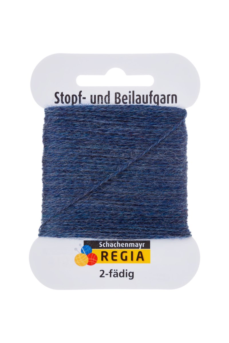 02137 Mörk Jeans melerat, Stoppgarn - 2