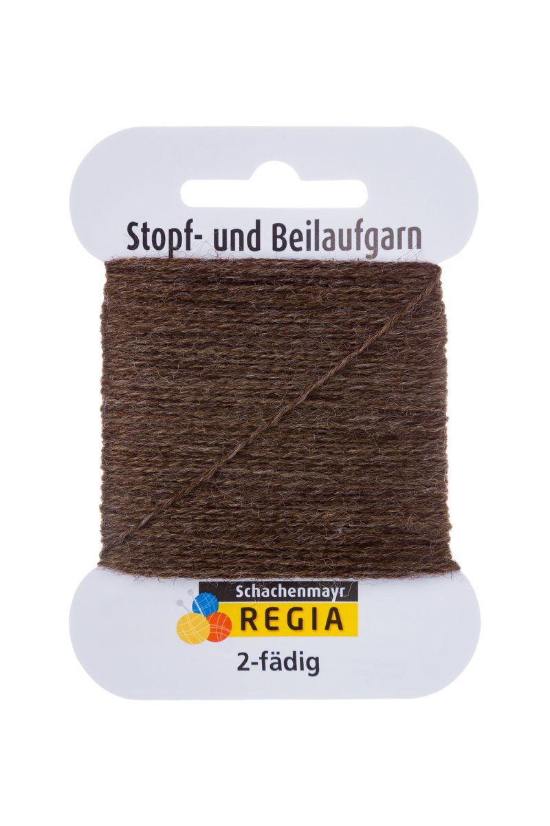 02140 Mörkbrun melerat, Stoppgarn - 2