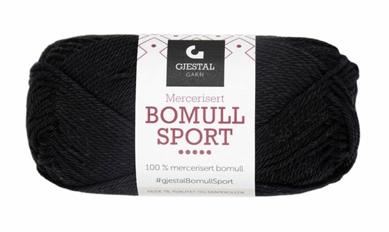 301 Svart, Bomull Sport