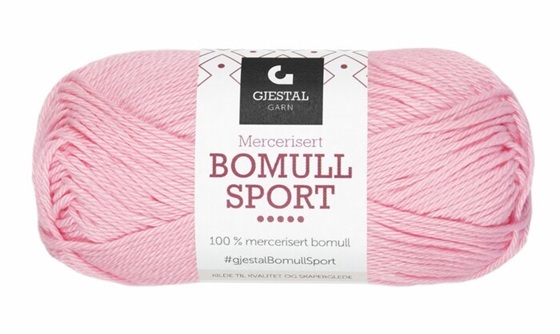 323 Ljusrosa, Bomull Sport