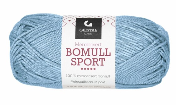 340 Ljusblå, Bomull Sport