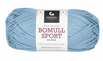 340 Ljusblå, Bomull Sport