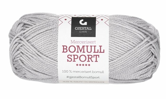 381 Silvergrå, Bomull Sport