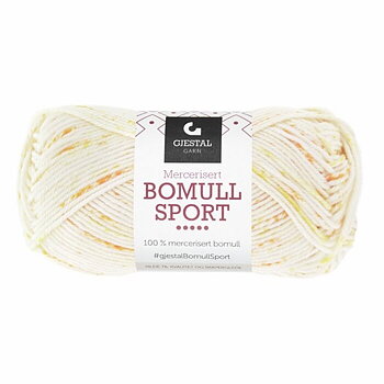 394 Gul/orange, Bomull Sport