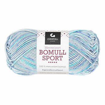 396 Turkos/Lila, Bomull Sport