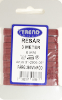 Resår 6mm, Röd
