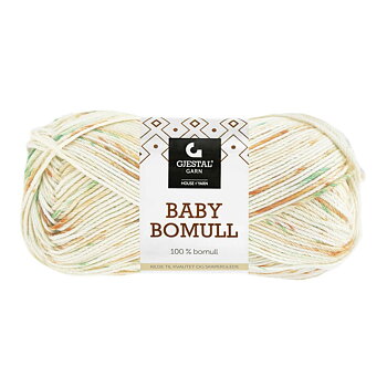 523 Orange/Skarpgrön, Baby Bomull
