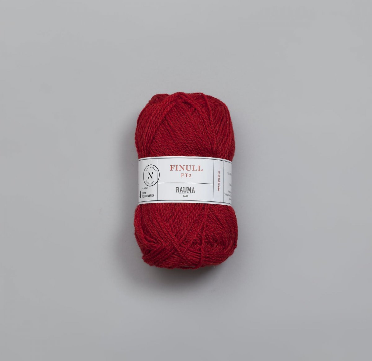 435 Mörk röd Finull