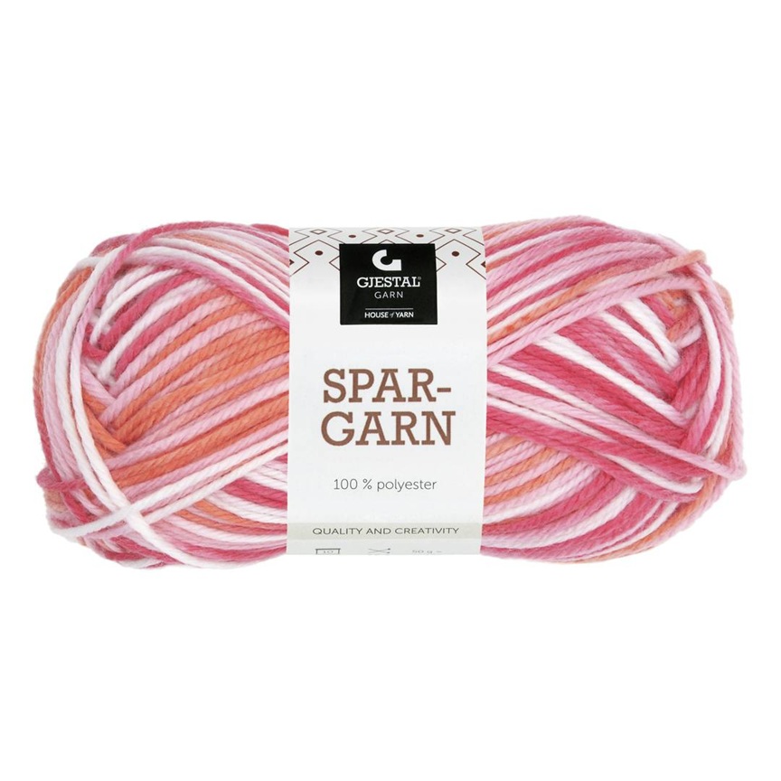 600 Röd/Rosa/Vit, Spargarn