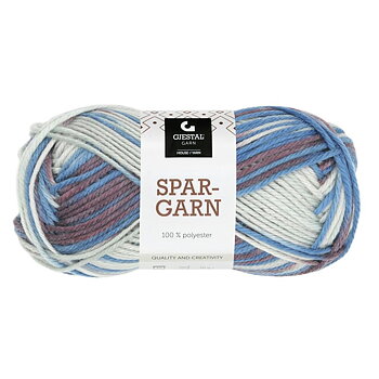 603 Ljusgrå/Burgunder/Blå, Spargarn