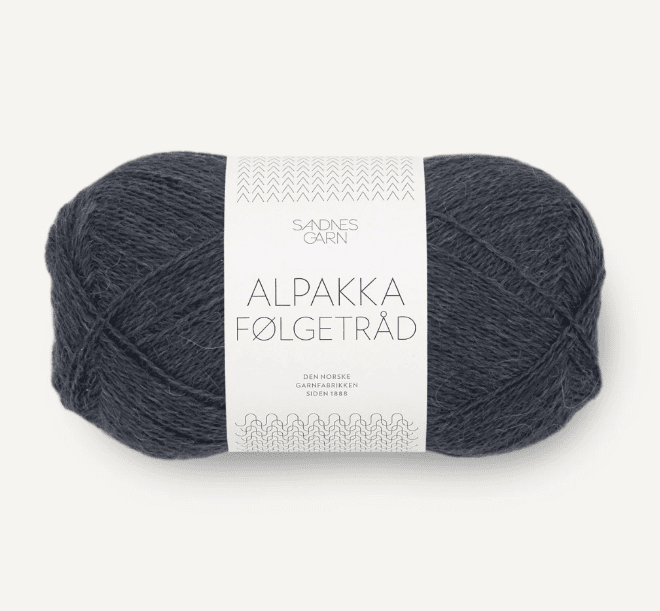 6581 Mörk Gråblå, Alpakka Följetråd