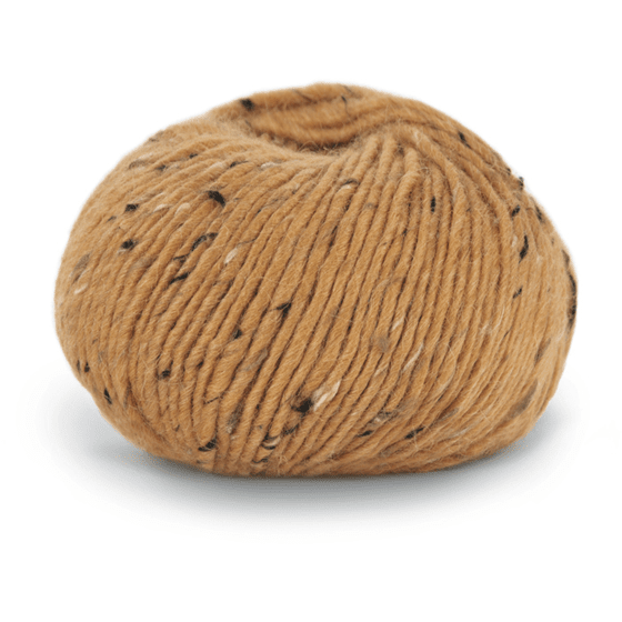 136 Saffransgul, Alpakka Tweed