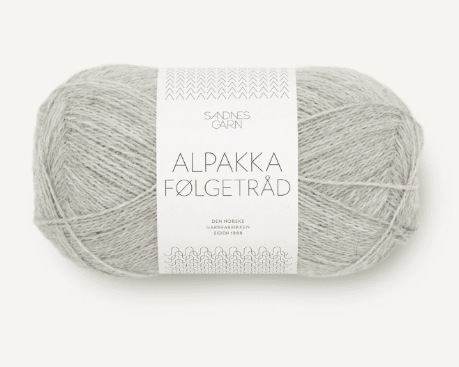 1032 Ljus Gråmelerad, Alpakka Följetråd