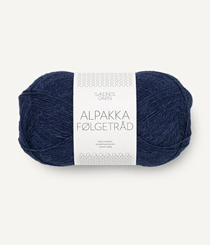 5882 Marinblå, Alpakka Följertråd