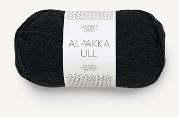 1099 Svart, Alpakka Ull