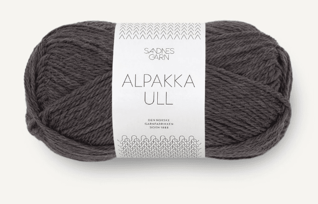 3800 Gråsvart, Alpakka Ull