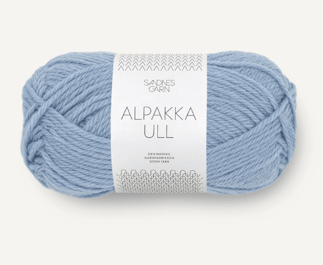 6032 Ljusblå, Alpakka Ull