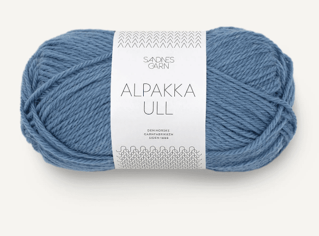 6052 Jeansblå, Alpakka Ull