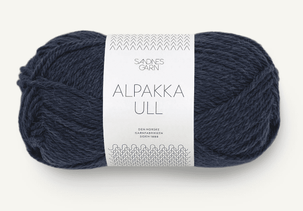 6081 Midnattsblå, Alpakka Ull