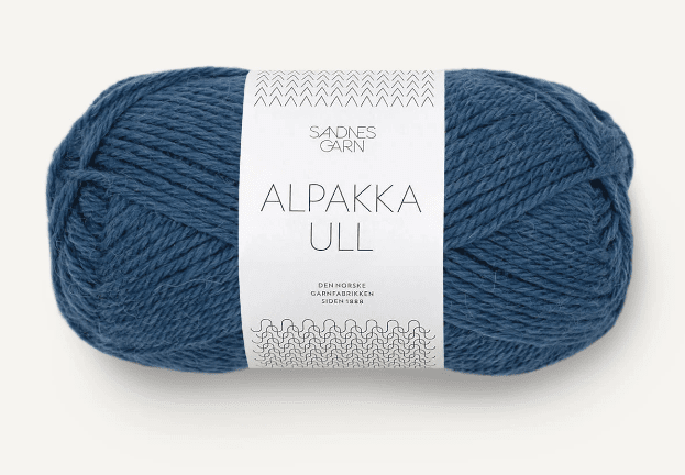 6364 Mörkblå, Alpakka Ull