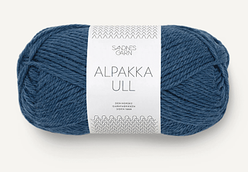 6364 Mörkblå, Alpakka Ull