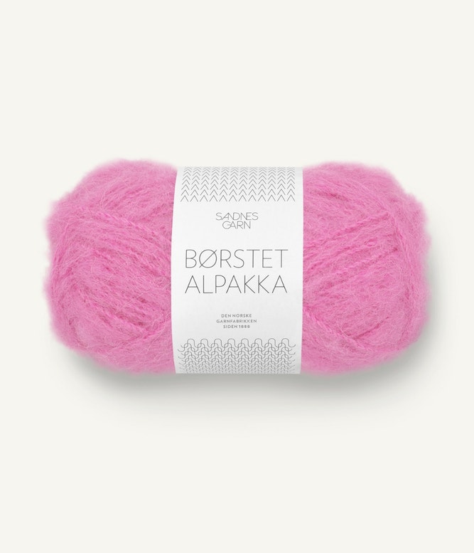4626 Shocking Pink, Börstet Alpakka