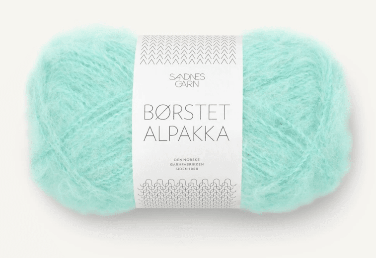 7213 Blå Turkos , Börstet Alpakka -utgår-
