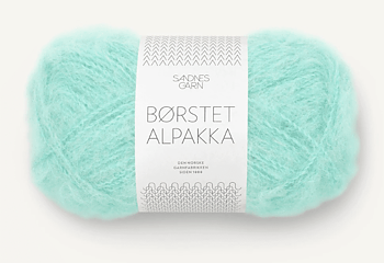 7213 Blå Turkos , Börstet Alpakka -utgår-