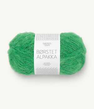 8236 Jelly Bean Green, Börstet Alpakka