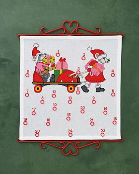 Julkalender Möss m Rullskridsko