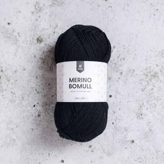 34002 Black Onyx, Merino Bomull