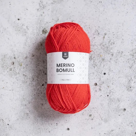 34014 Fiery Red, Merino Bomull