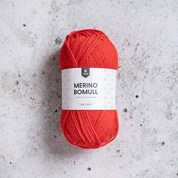 34014 Fiery Red, Merino Bomull