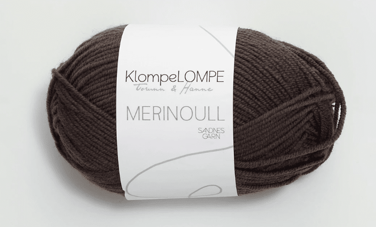 3081 Mörk Brun, Merinoull KlompeLOMPE